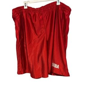 NBA Elevation Basketball Shorts‎ 2XL Men's Red Mesh Athletic Embroidered Logo